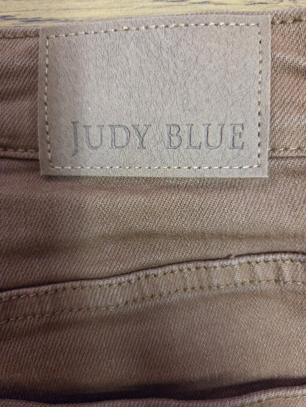 Judy Blue Rust Brown Denim Shorts Size 18W - Picture 4 of 11